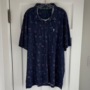 WILLIAM MURRAY Cocktail Martini Golf Polo Shirt - XL